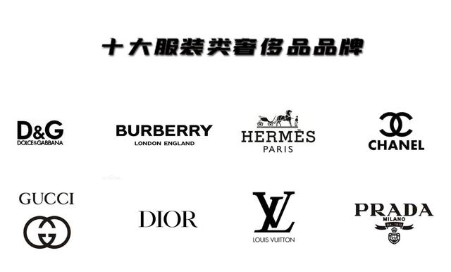 奢侈品牌排行榜及标志图，奢侈品牌排行榜及标志图标